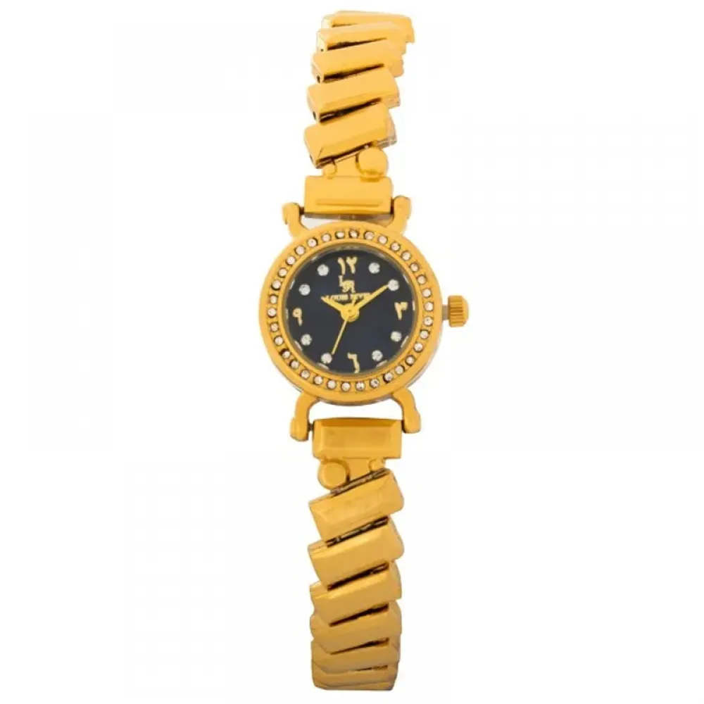 Louis Rivel Women's Watch L5338, Gold with Blue Dial