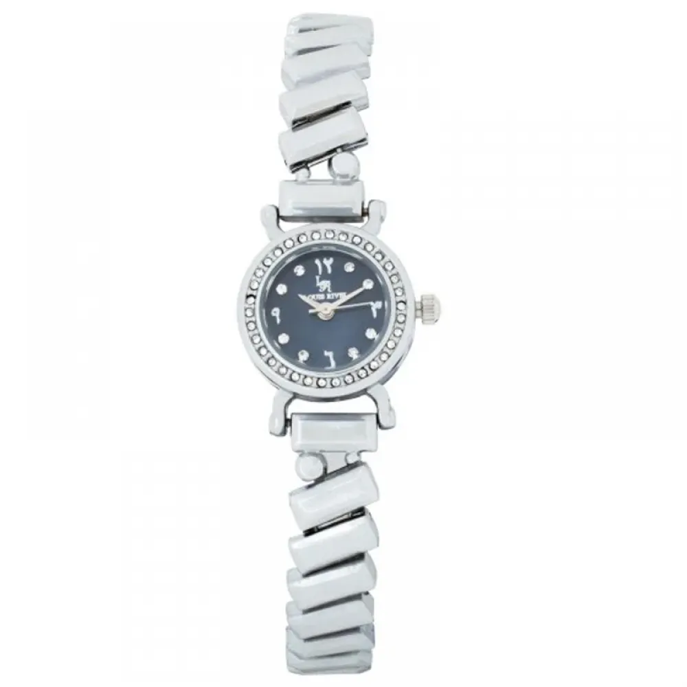 Louis Rivel Women's Watch L5338, Silver with Blue Dial
