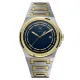 Louis Revial 1215 men's watch, two-tone gold, blue dial