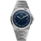 Louis Revial men's watch 1215, silver strap, blue dial