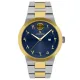 Louis Revial men's watch 2437, two-tone gold, blue dial