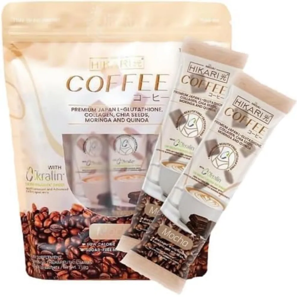 قهوة موكا فاخرة للتخسيس من هيكاري - 21 غرام × 10 اكياس