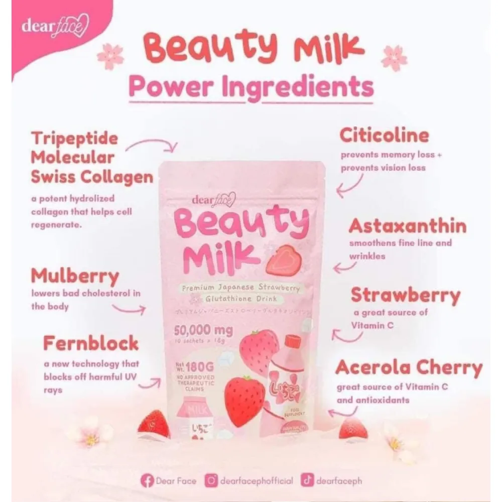 Beauty Milk Japanese Collagen STRAWBERRY
