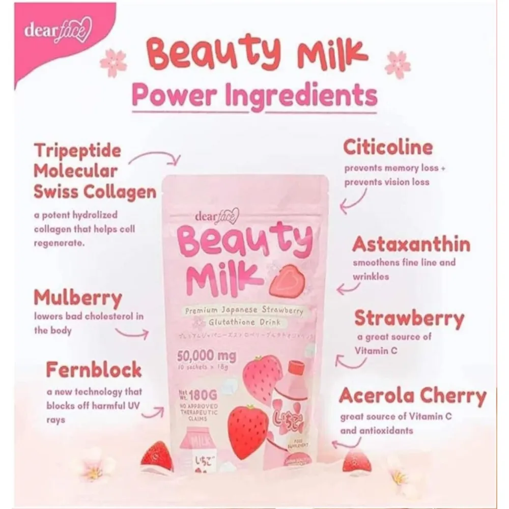 Beauty Milk Japanese Collagen STRAWBERRY