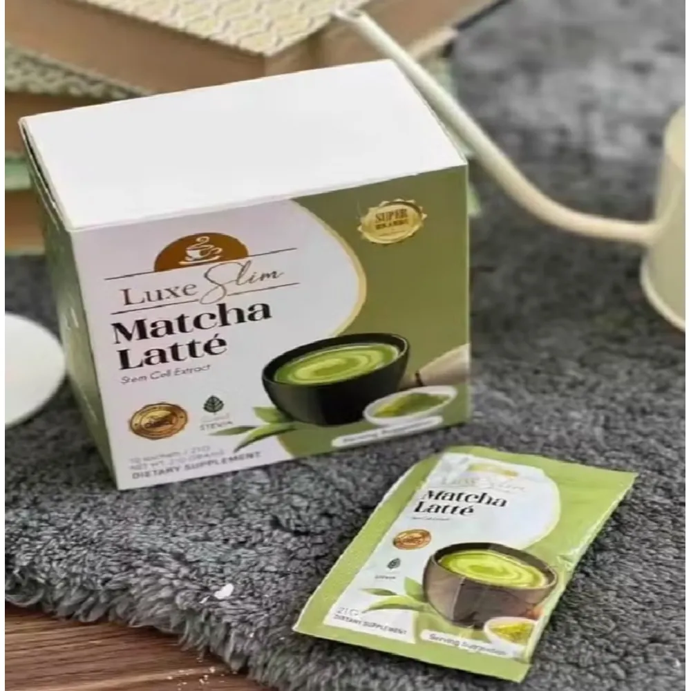 LuxeSkin Luxe Slim Matcha Latté with Stem Cell Extract, 21g x 10 Sachets