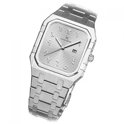 ساعة رجالي لويس ريفال 2529 فضي ميناء ابيض 