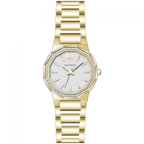 Louis Revial 23018 Women's Gold Watch with White Dial