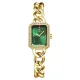 Louis Revial 091 Women's Gold Watch with Green Dial