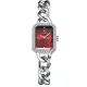 Louis Revial 091 Women's Silver Watch with Red Dial