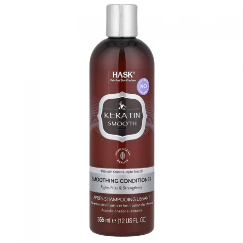 Hask Beauty, Keratin Smooth, Smoothing Conditioner, 12 fl oz (355 ml)