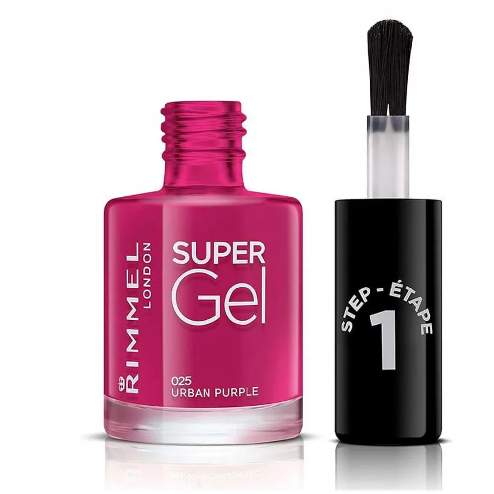 Rimmel London Super Gel Nail Polish Urban Purple 025 - 12 ml