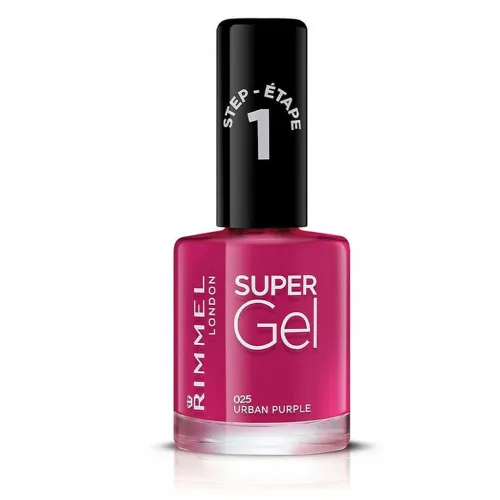 Rimmel London Super Gel Nail Polish Urban Purple 025 - 12 ml