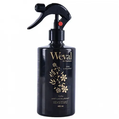 Weval Air and Fabric Freshener with Tangerine and Amber Wood Scent - 480ml