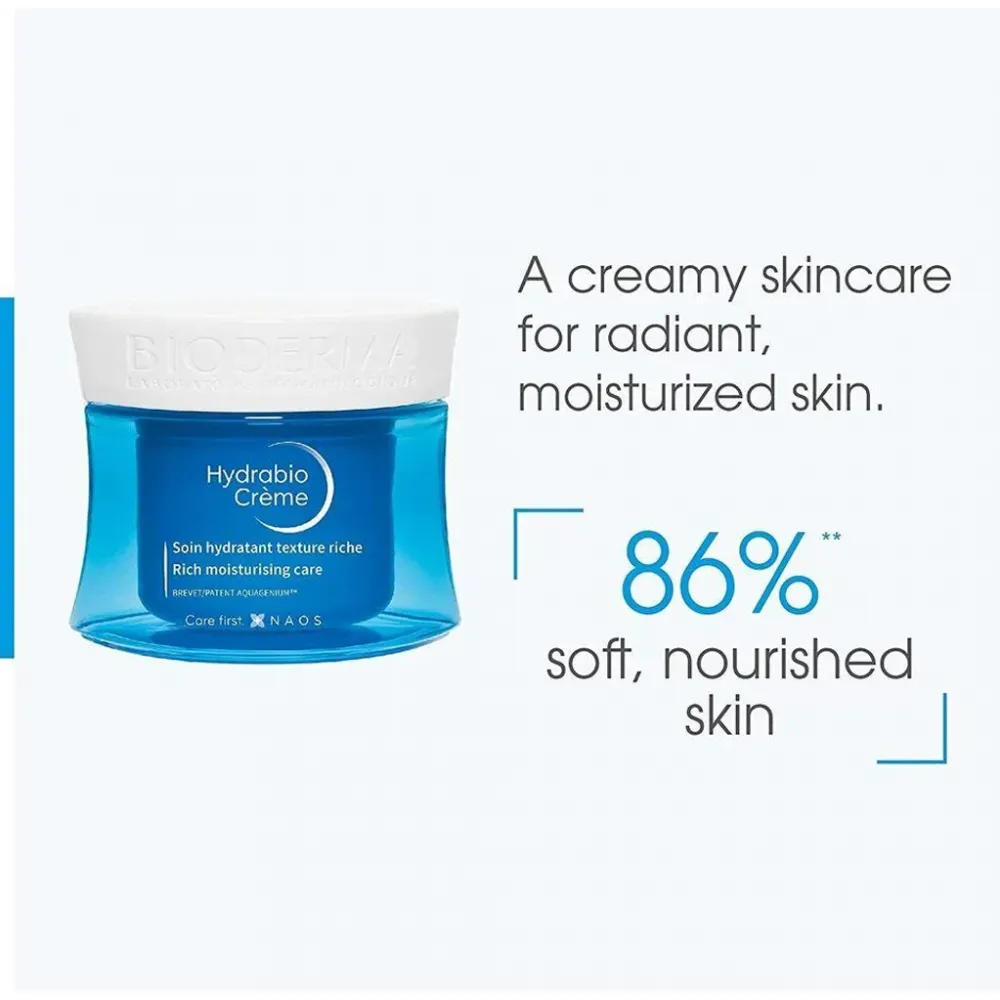 Bioderma Hydrabio Moisturizing Cream for Dry and Sensitive Skin - 50ml