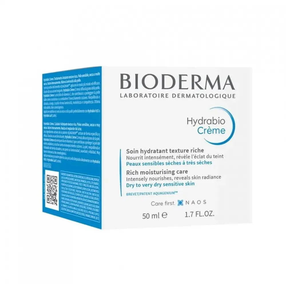Bioderma Hydrabio Moisturizing Cream for Dry and Sensitive Skin - 50ml