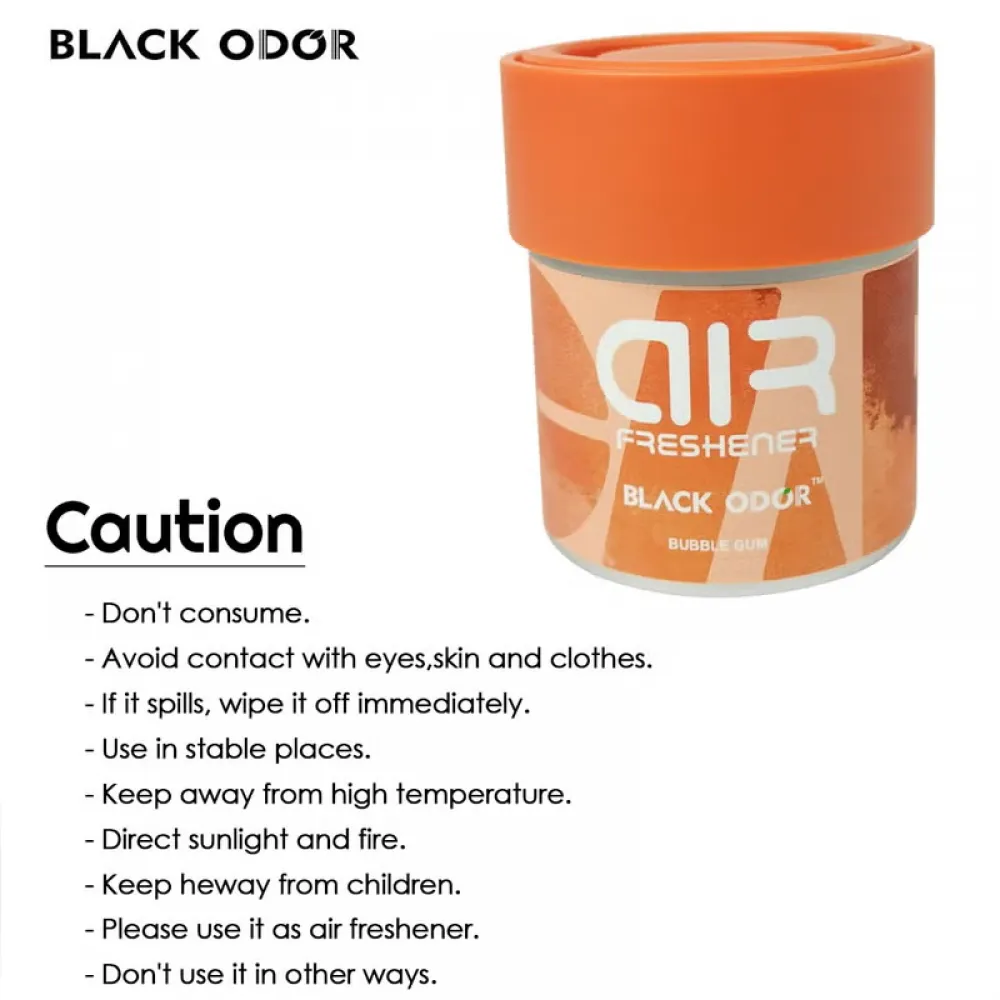 Whispering Wish Black Odor Car Air Freshener Bubble gum - Long-Lasting Scent for Car and Home, 80g