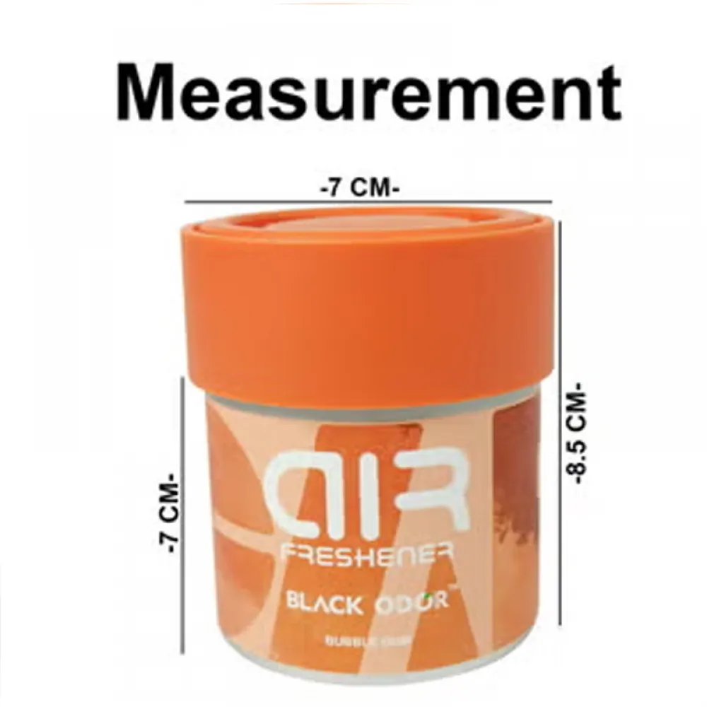 Whispering Wish Black Odor Car Air Freshener Bubble gum - Long-Lasting Scent for Car and Home, 80g