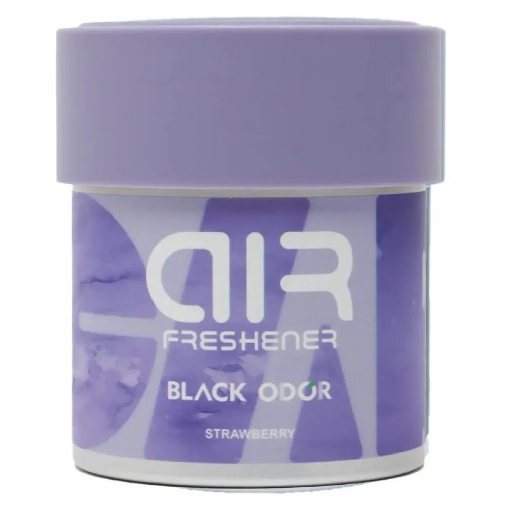 Whispering Wish Black Odor Car Air Freshener Strawberry - Long-Lasting Scent for Car and Home, 80g
