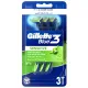 Gillette - Blue 3 Plus Gentle Razor for Sensitive Skin 3 Pieces