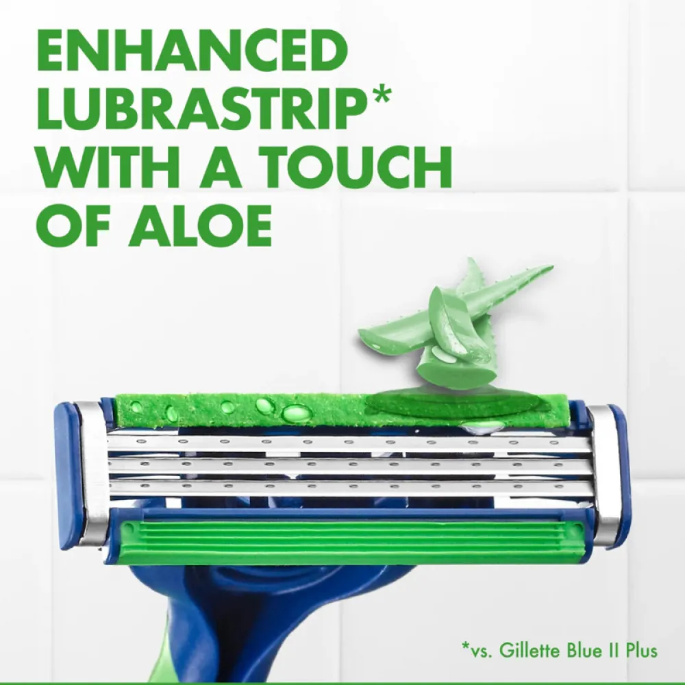 Gillette - Blue 3 Plus Gentle Razor for Sensitive Skin 3 Pieces