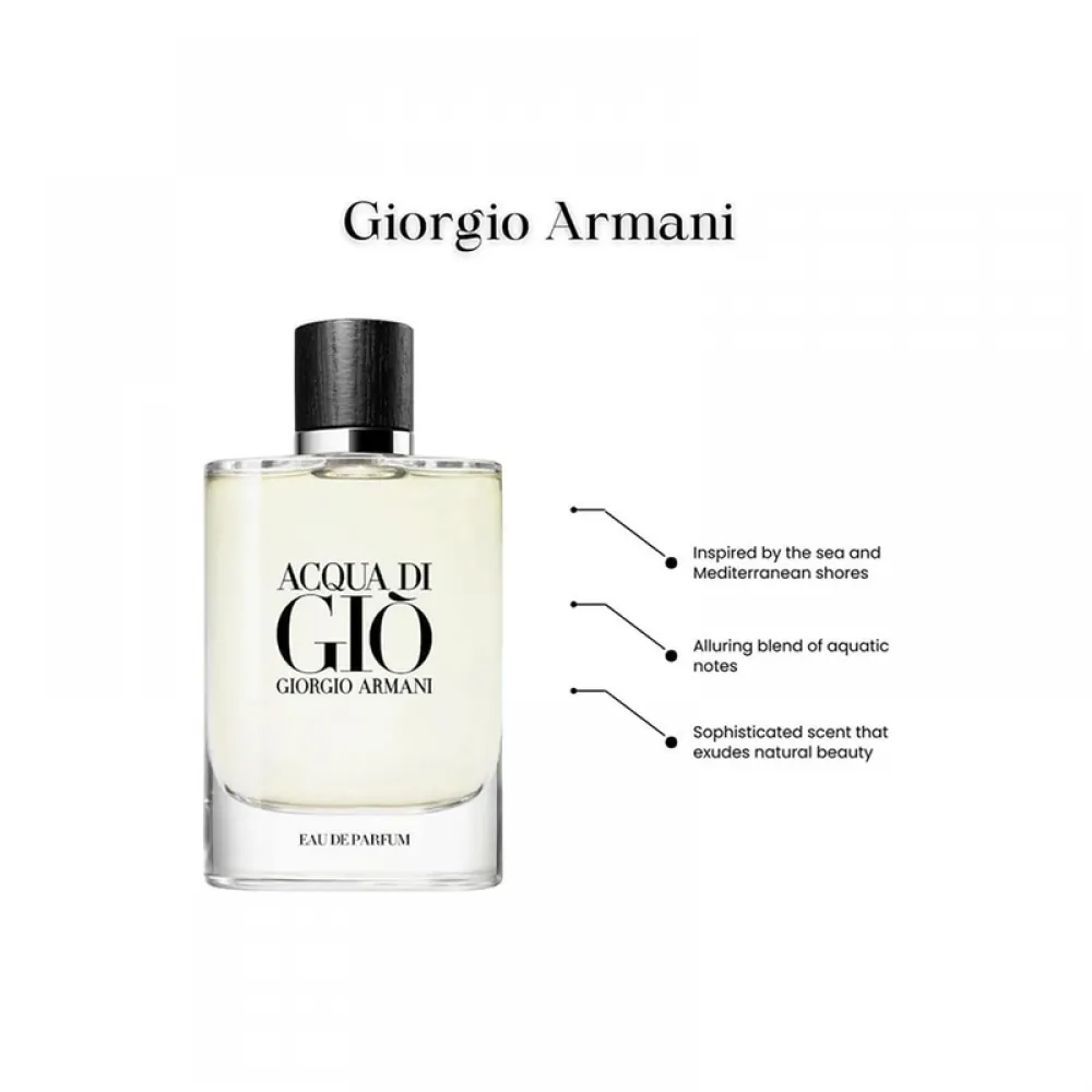 Armani Acqua Di Gio for Men Eau de Parfum 125ml