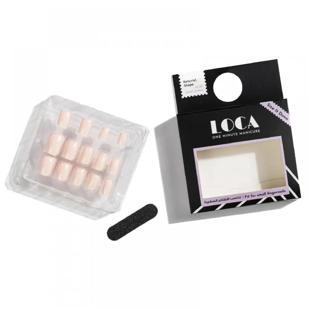 Loca Small Nails #N8 Natural Shape Marsmallow