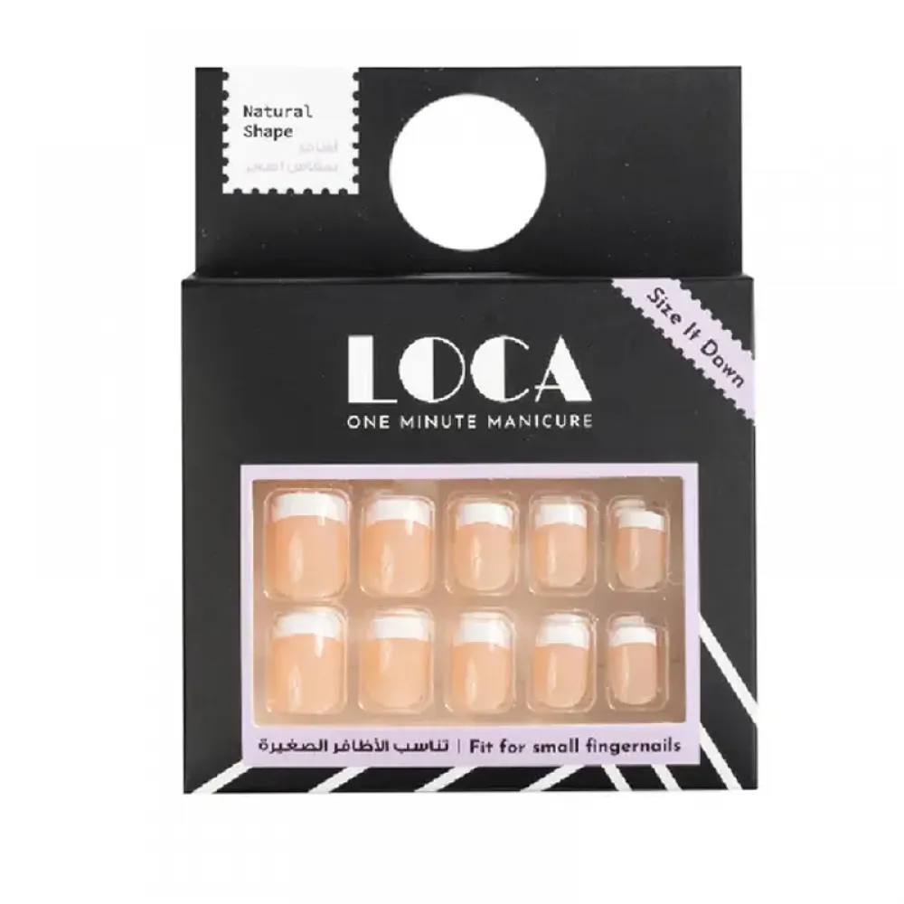 Loca Small Nails French Natural ShapeN2