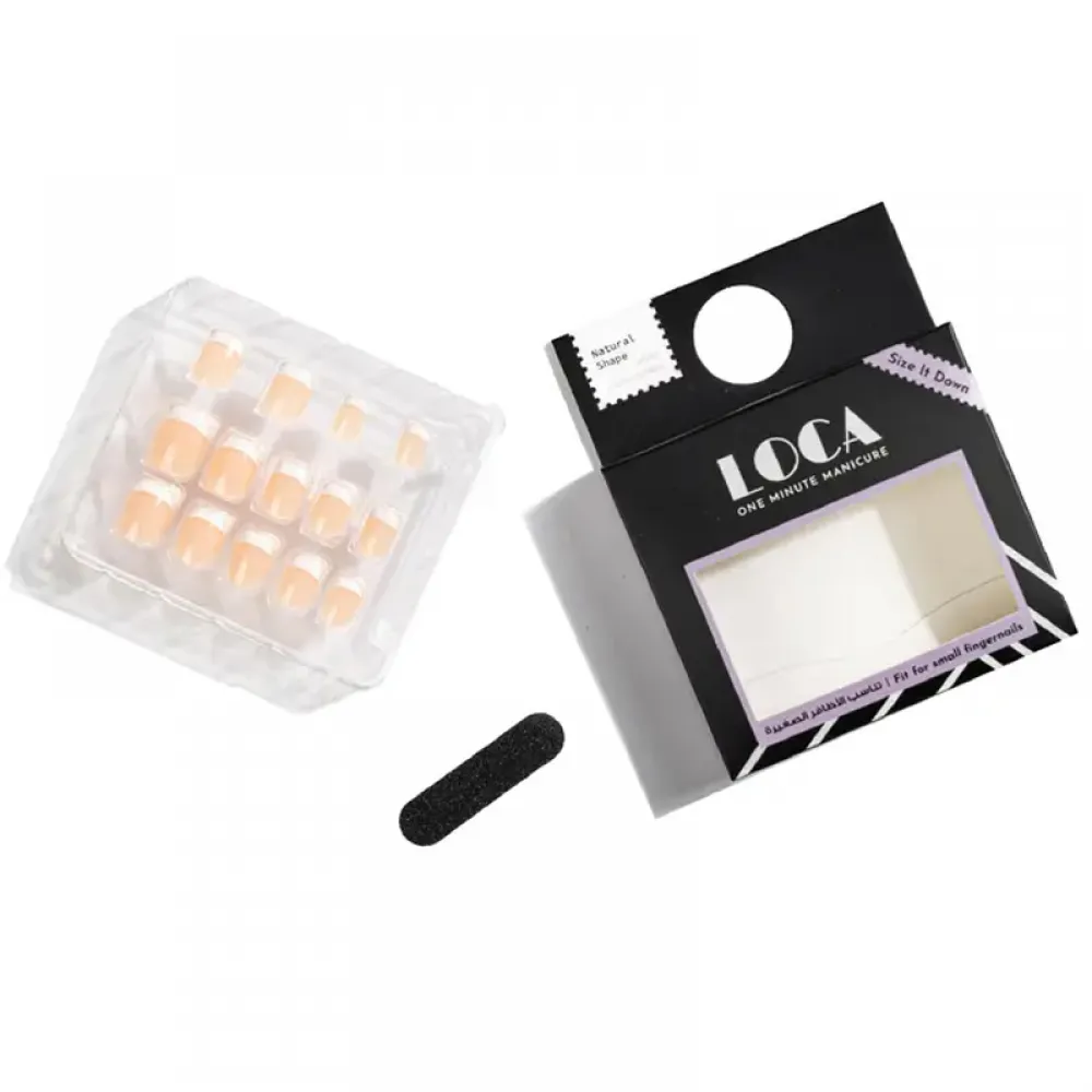 Loca Small Nails French Natural ShapeN2