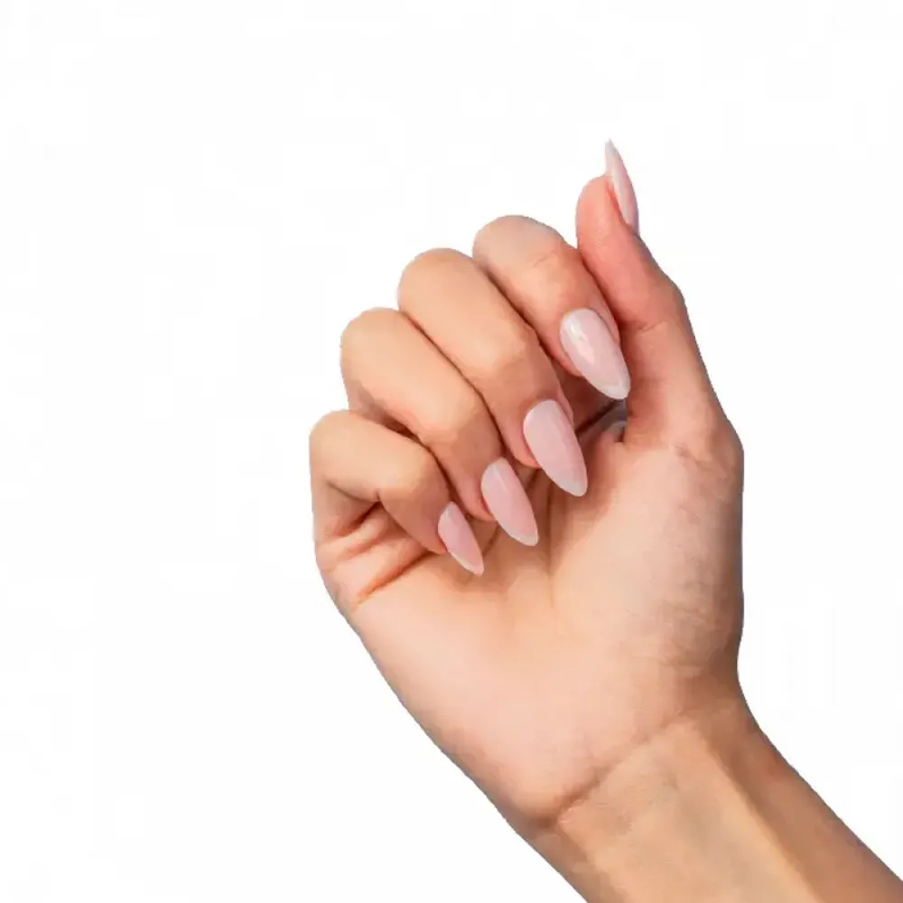 Loca Acrylic Nails A5-Almond Shape Pink French