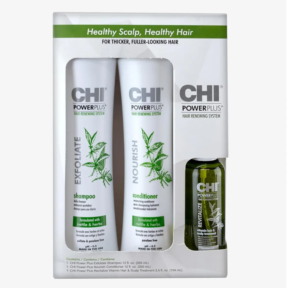 CHI Shampoo Conditioner & Serum Powerplus Trio Kit