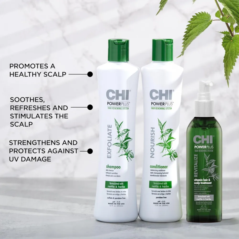 CHI Shampoo Conditioner & Serum Powerplus Trio Kit