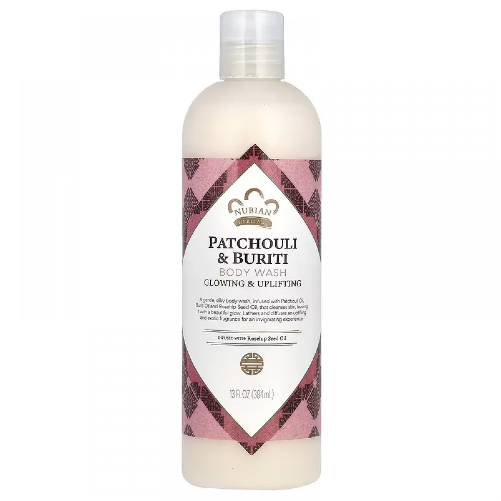 Nubian Heritage, Body Wash, Patchouli & Buriti, 13 fl oz (384 ml)