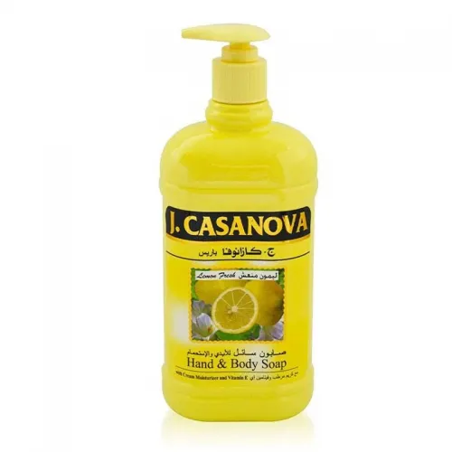 Casanova hand and body soap - fresh lemon -250 ml