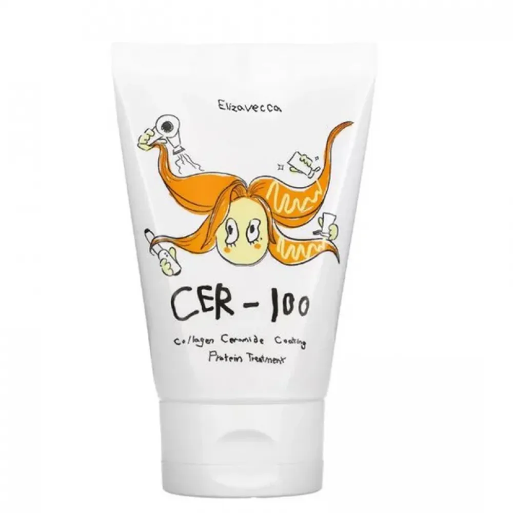 معالج سي إي أر-100 بروتين كولاجين وسيراميد للشعر من إليزافيكا‏ - 100مل