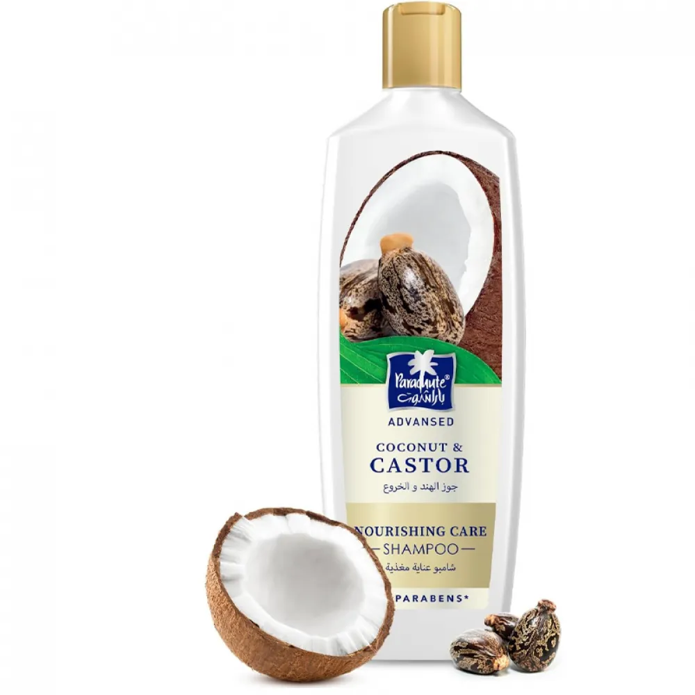 Parachute Advansed Nourishing Care Shampoo with Caster and Coconut | Tames and Nourishes Frizzy Hair | 0% Harmful Chemicals | 340ml