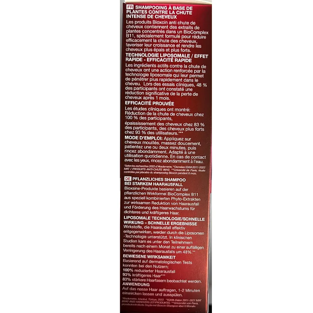 Anti Hair Loss Shampoo for All Hair Types with Herbal Extract 300ml