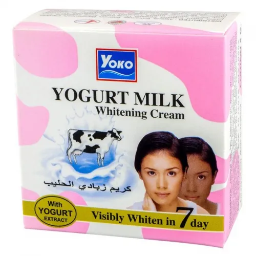 Milk and Yogurt Cream for Refreshing the Skin White-Pink