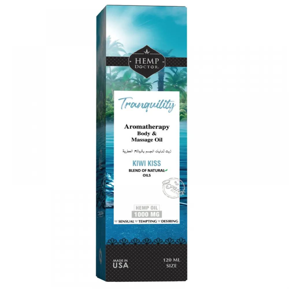 Hemp Doctor Tranquility Massage Oil Kiwi Kiss 120 Ml