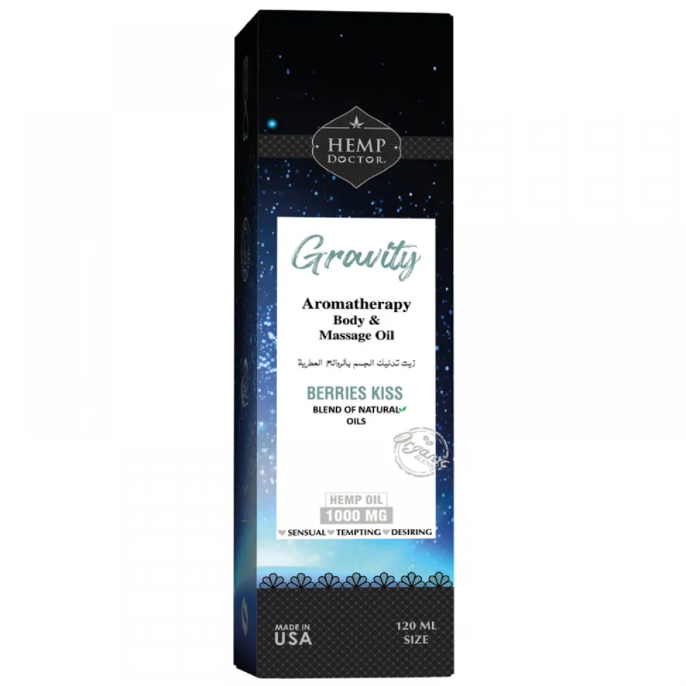 Hemp Doctor Gravity Massage Oil Berries Kiss 120 Ml