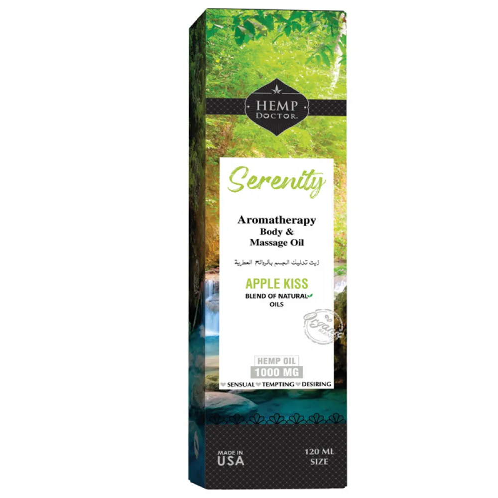 Hemp Doctor Serenity Massage Oil Apple Kiss 120 Ml