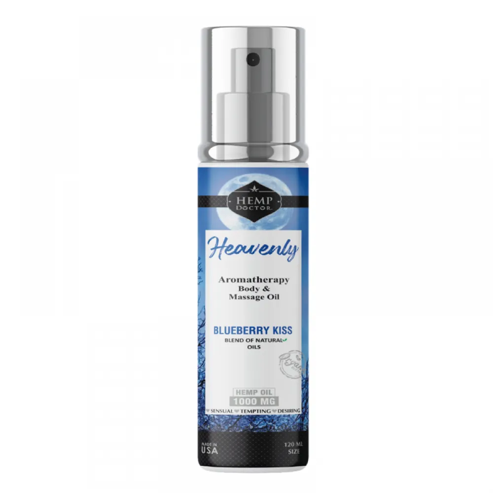 Hemp Doctor Heavenly Massage Oil Blueberry Kiss 120 Ml