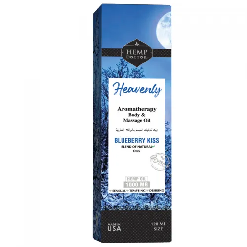 Hemp Doctor Heavenly Massage Oil Blueberry Kiss 120 Ml