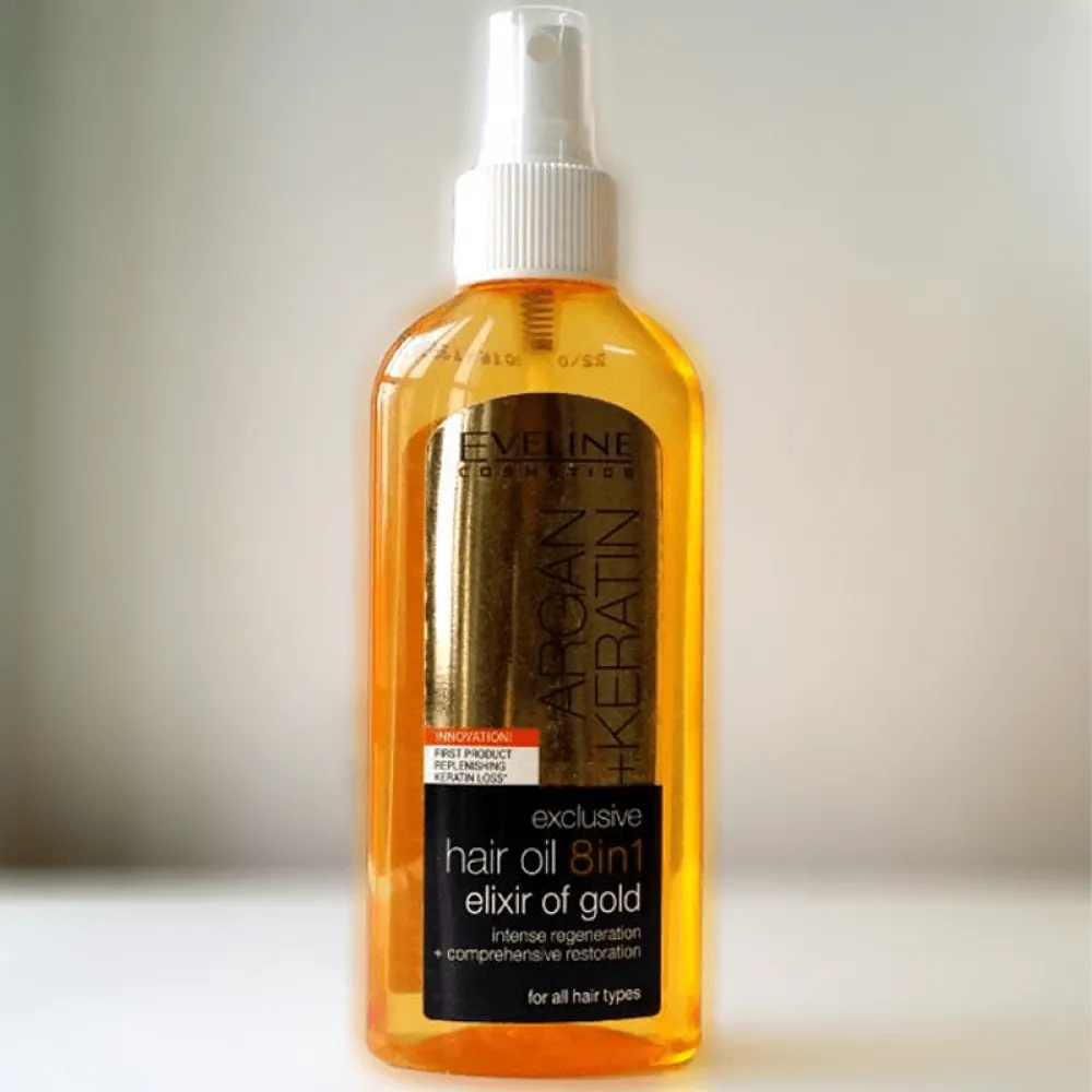 Eveline Exclusive Hair Oil 8 in 1 Elixir of Gold - 150ml