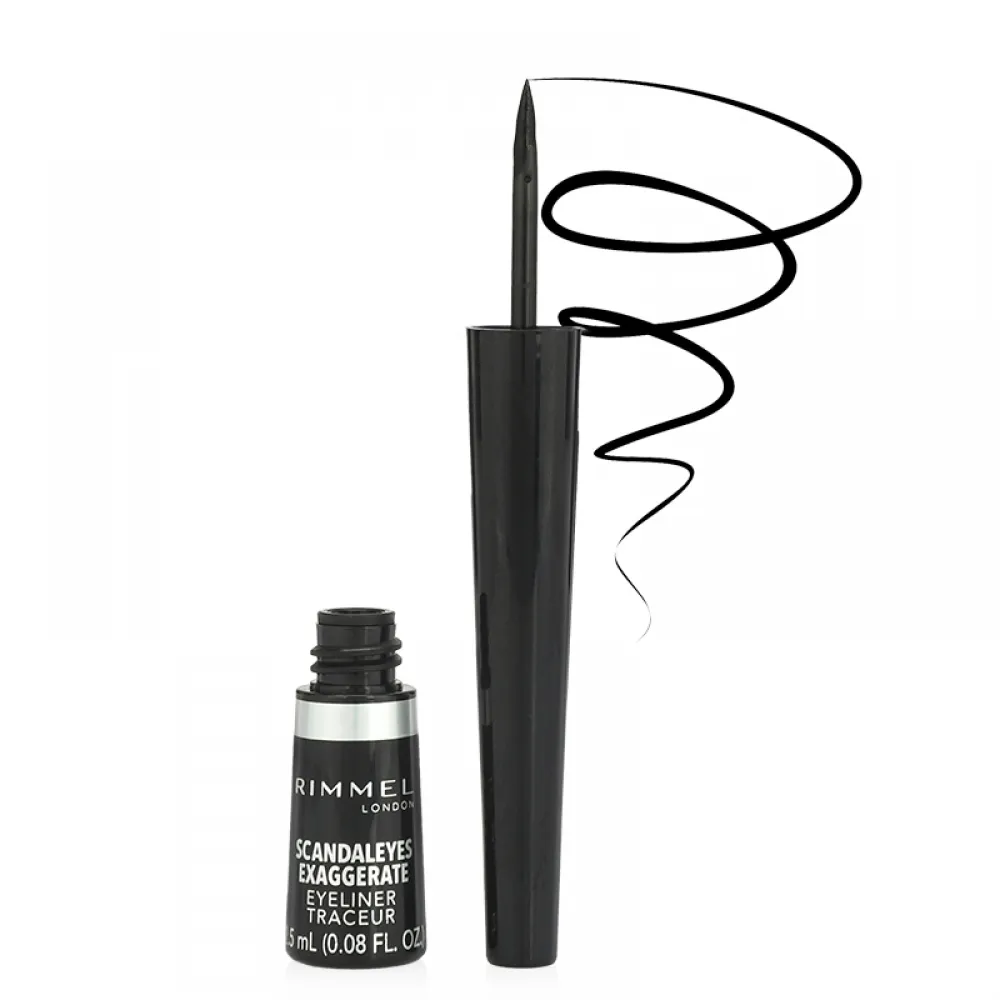 Rimmel London Scandal'Eyes Exaggerate Liquid Eyeliner + Scandal'Eyes 24HR Waterproof Kohl Kajal Value Pack