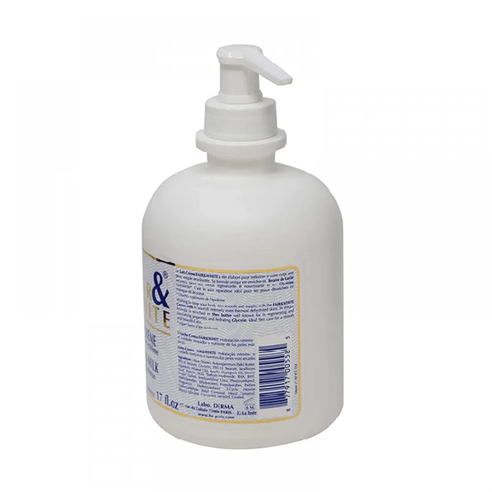 Fair & White Milk Cream for Deep Moisturizing and Skin Nourishment - 500ml