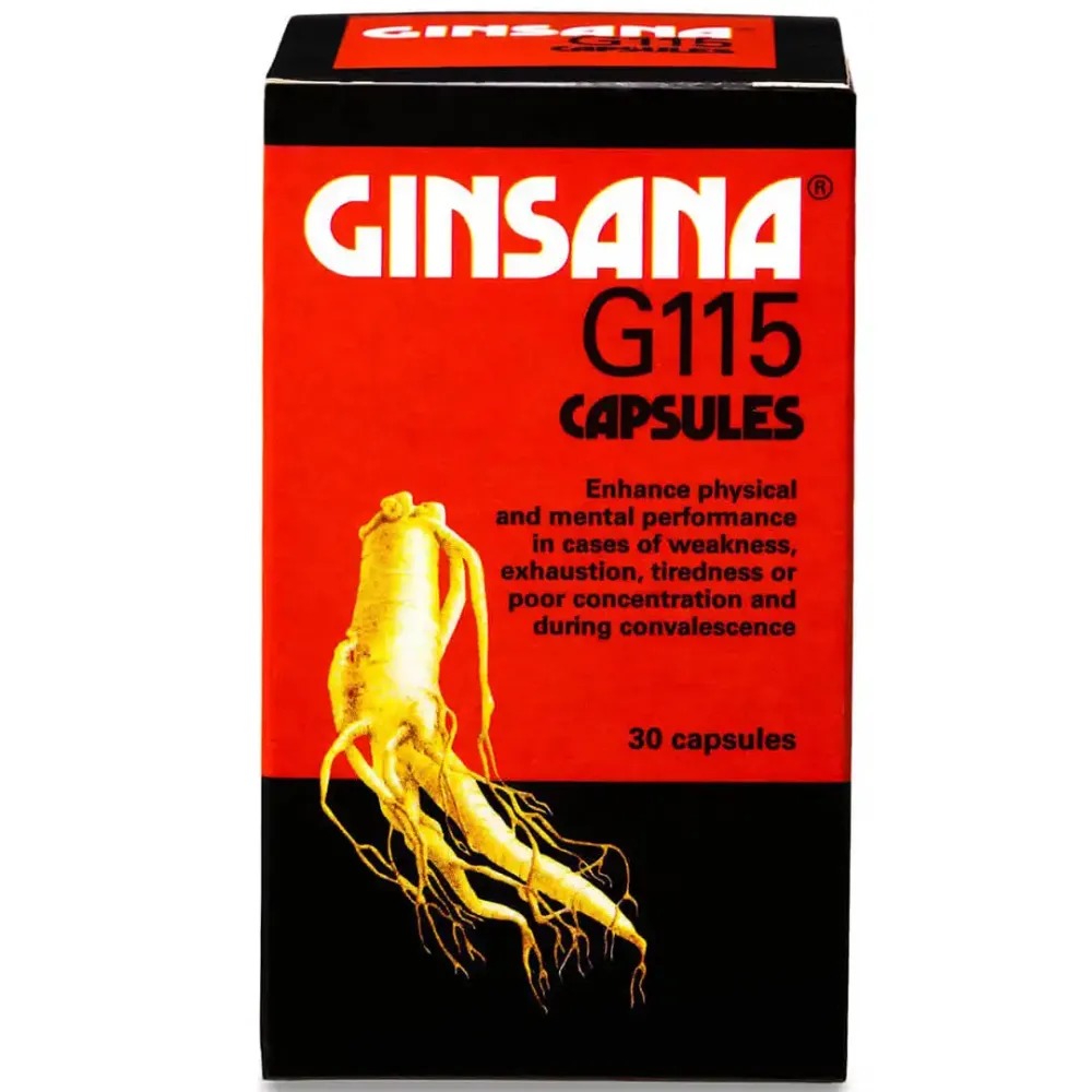 Ginsana G115 100 mg 30 Capsules