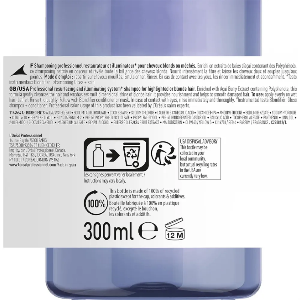 L'Oréal Professionnel Blondifier Gloss Shampoo 300ml