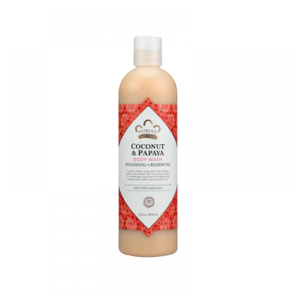 Nubian Heritage Coconut & Papaya Body Wash - 384ml