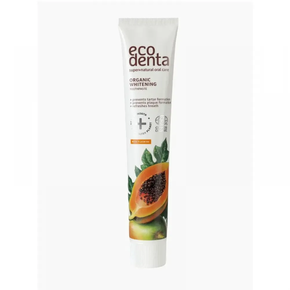 Ecodenta Toothpaste Organic Whitening Papaya Extract 75ml