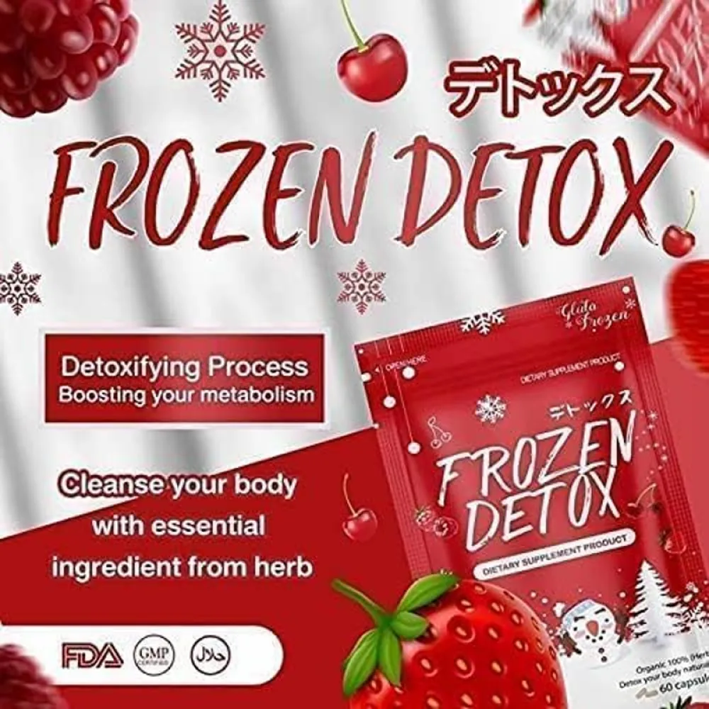 Frozen Detox 2-in-1 Fiber and Dietary Supplement - 60 Capsules by Frozen Collagen